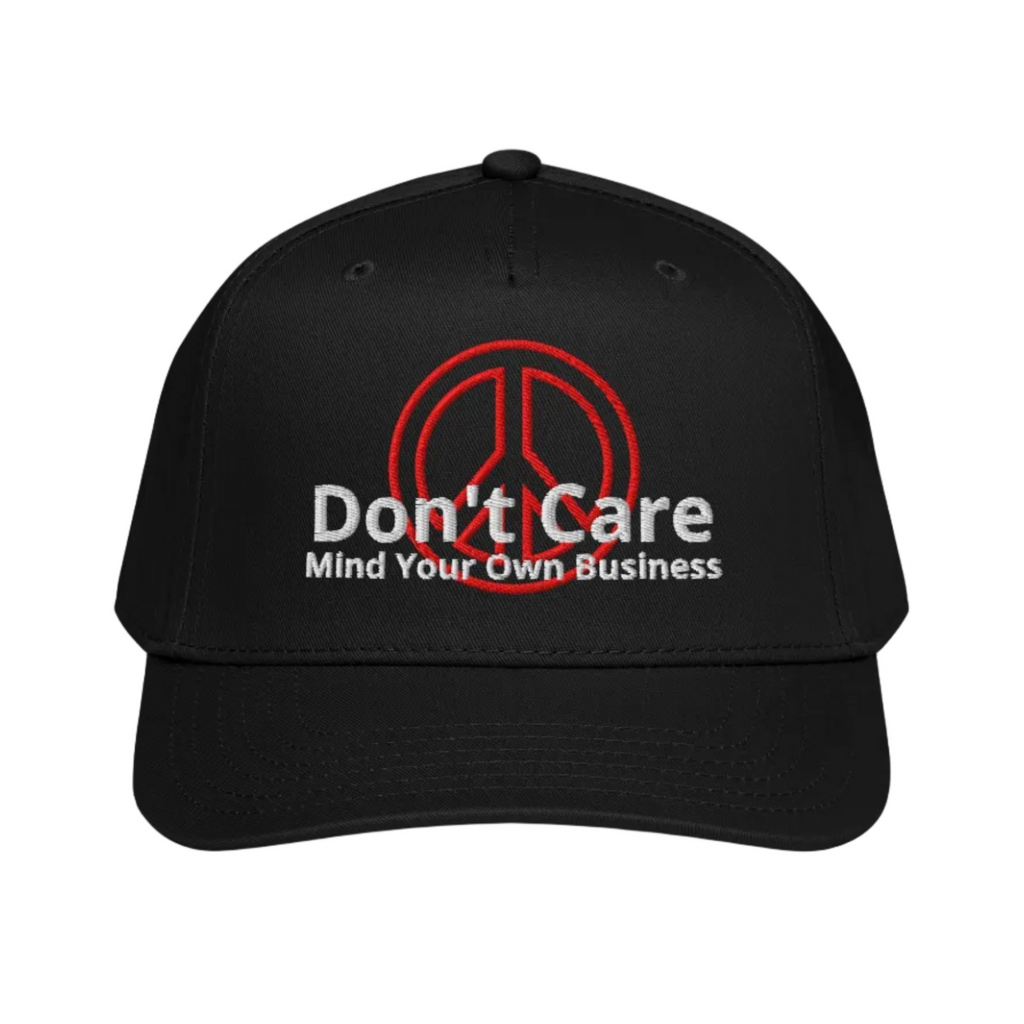 Dont Care Sapka - Fehér Szöveggel (Unisex)