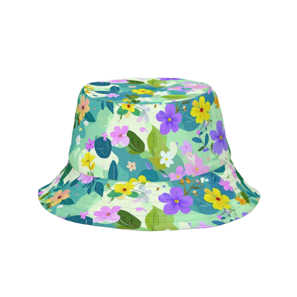 Summer Cap - Floral & Turquoise (Unisex)