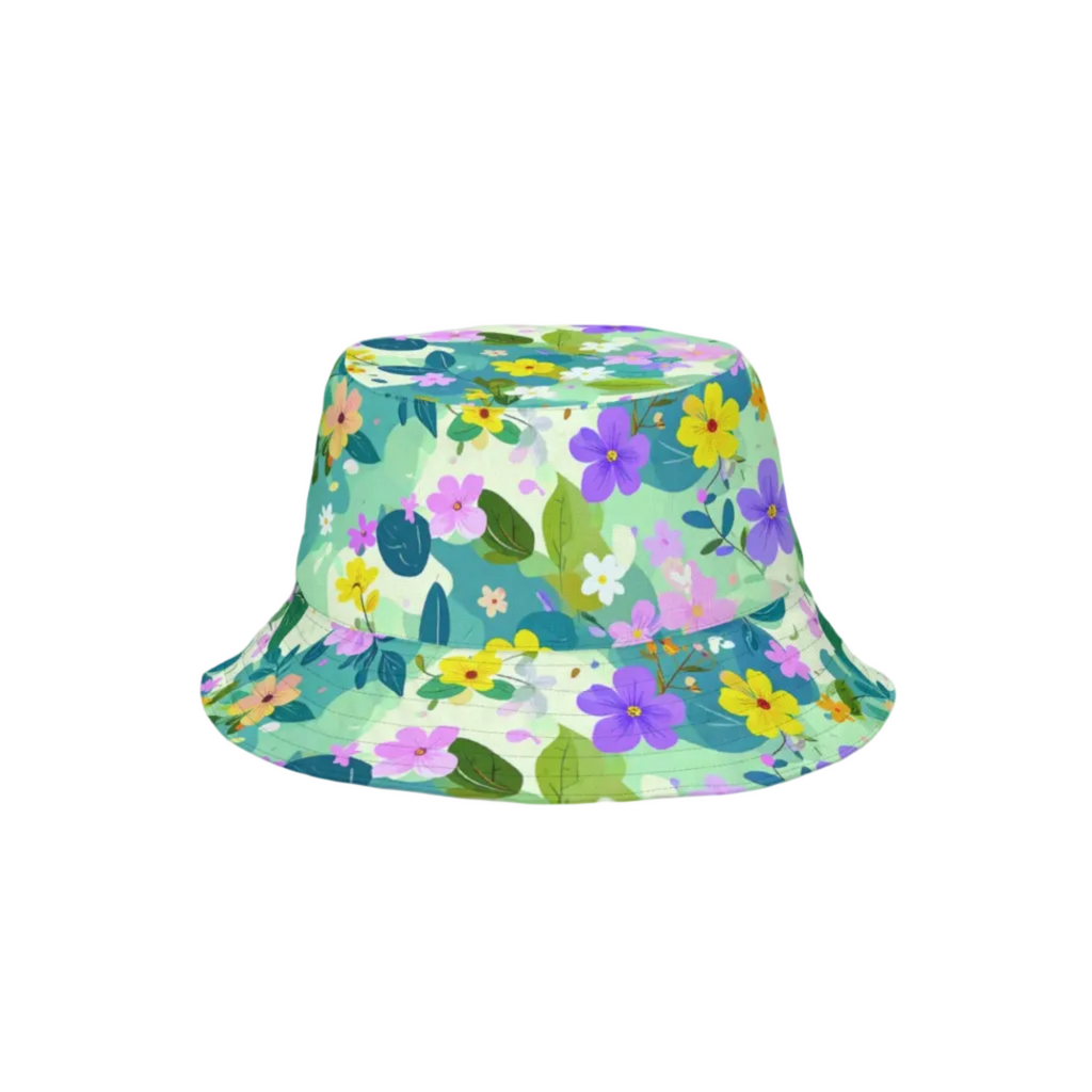 Summer Cap - Floral & Turquoise (Unisex)