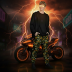 Cyberpunk Stílusú Nadrág - Rust (Unisex)