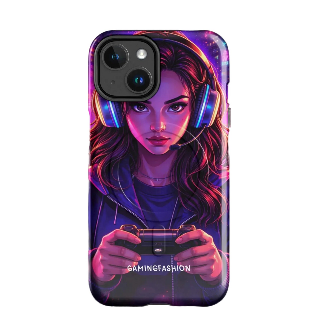 MagSafe® Kompatibilis Strapabíró Telefontok - Gamer Girl Anime Mintával #GamingFashion (iPhone®)