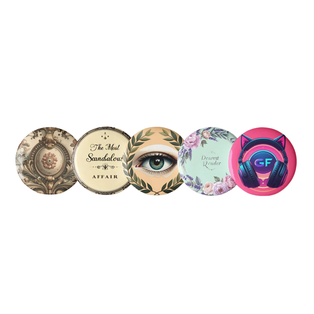 Romantic Button Pin Pack (5 pcs)