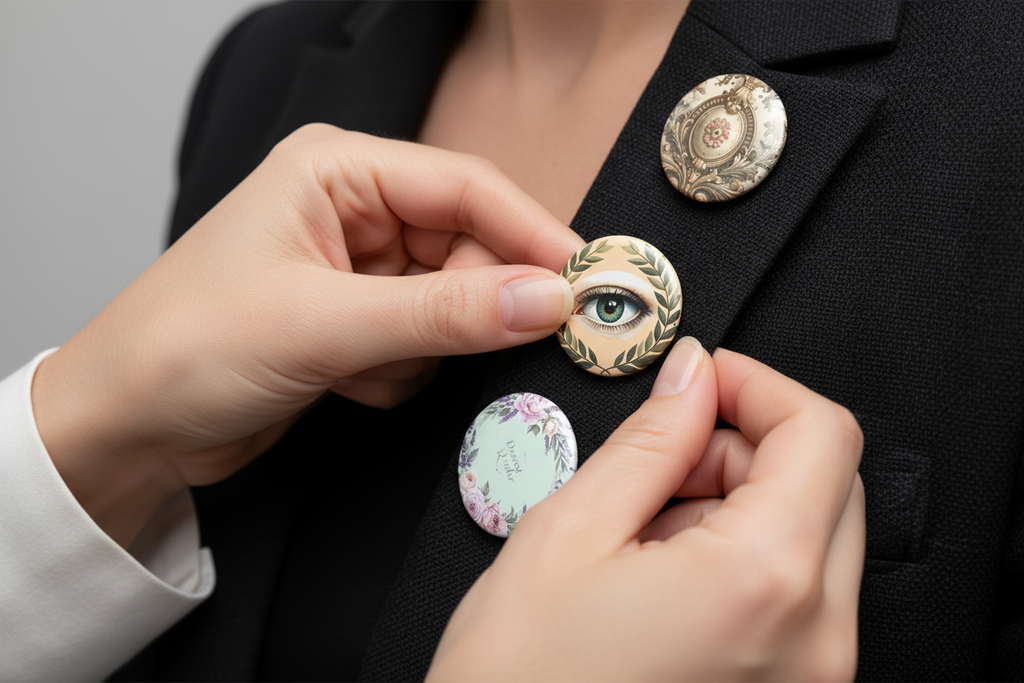 Romantic Button Pin Pack (5 pcs)